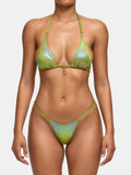 Bikini Top MARY - green snake
