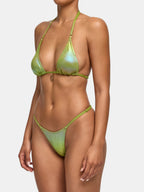 Bikini Top MARY - green snake