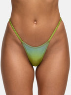 Thong Bikini Bottom MARY - green snake